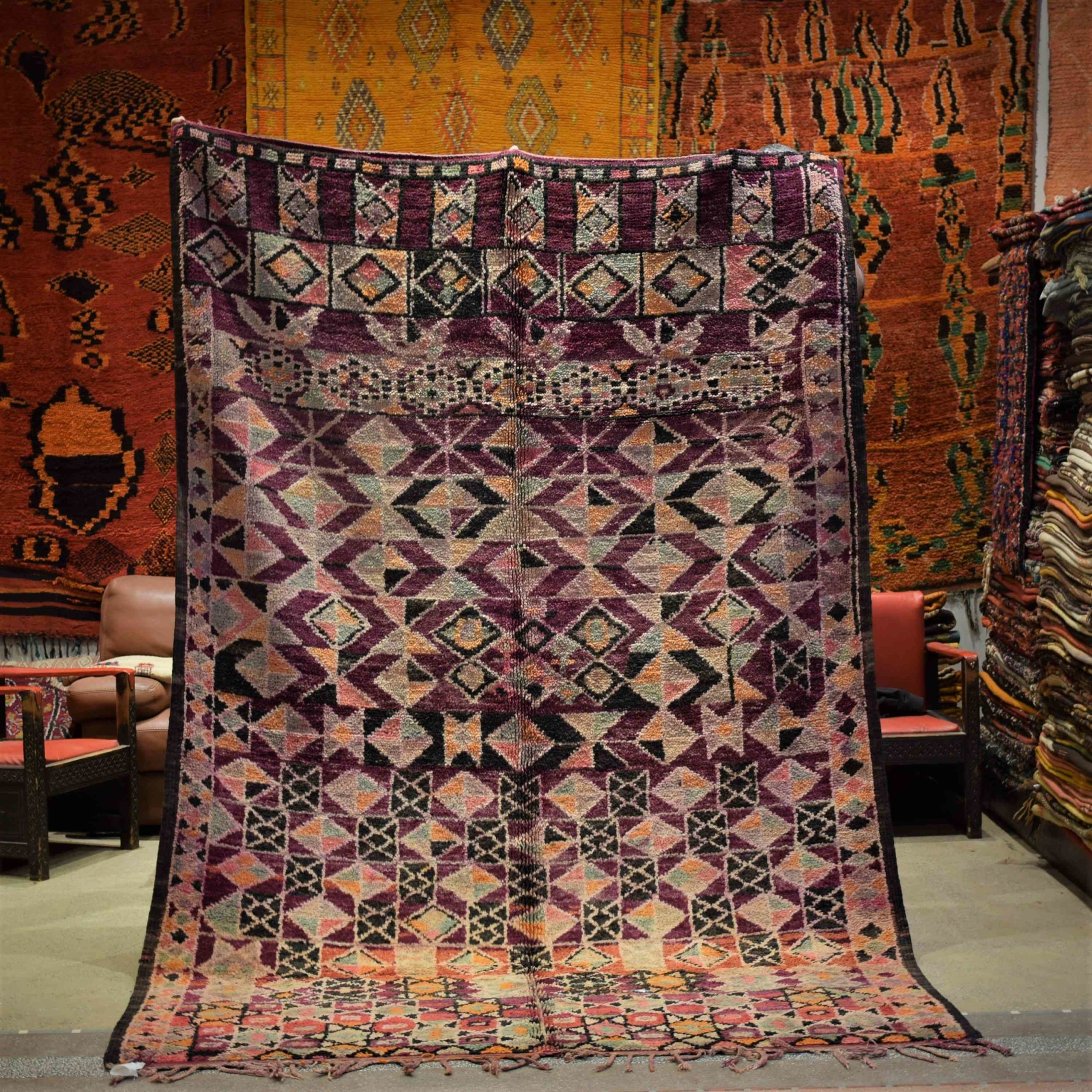 Shades purples Boujaad carpet 83