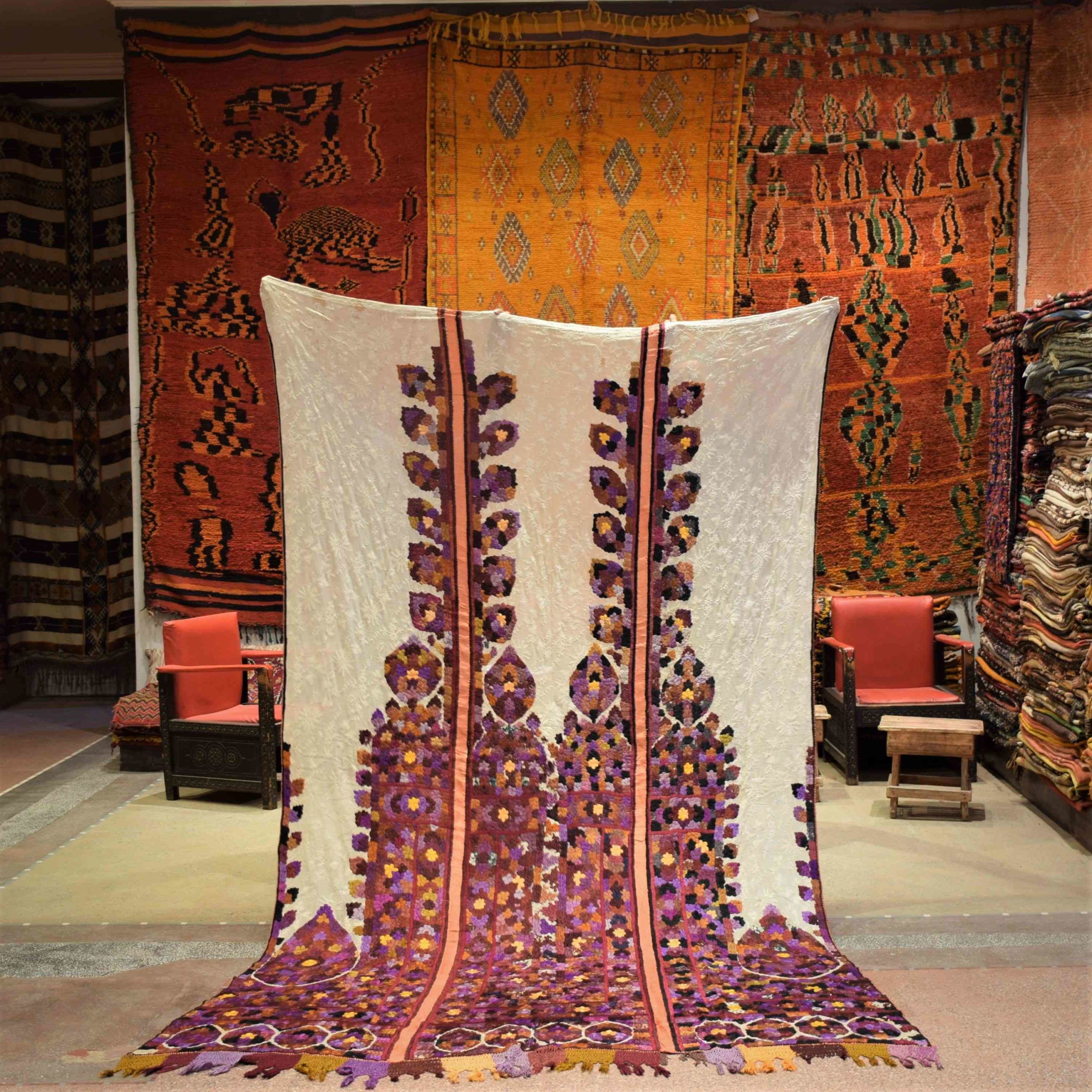 Silk & broderie Khamya Rabat carpet